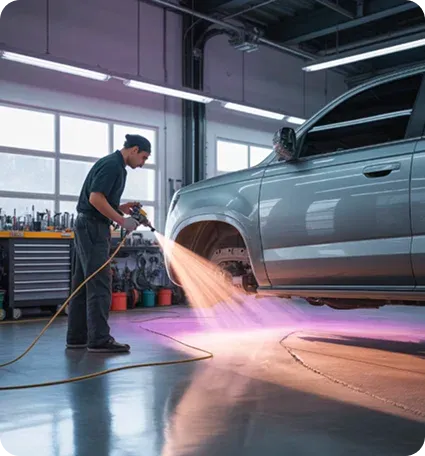 El undercoating (recubrimiento inferior) es una técnica que consiste en aplicar una capa protectora en la parte inferior del vehículo